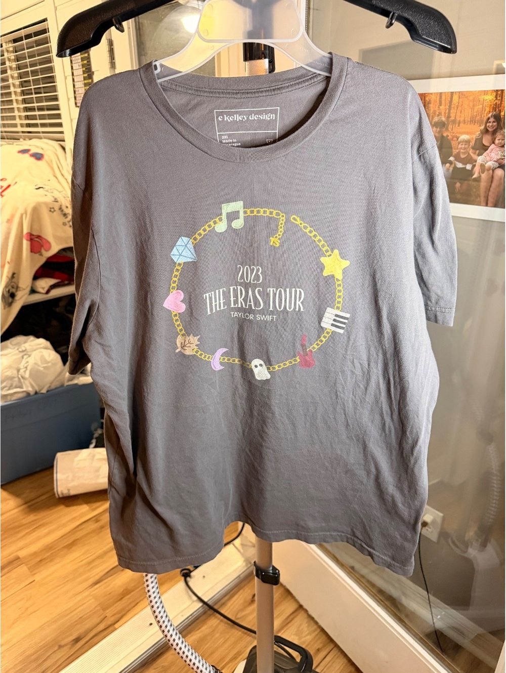Taylor Swift The Eras Tour graphic T shirt gray